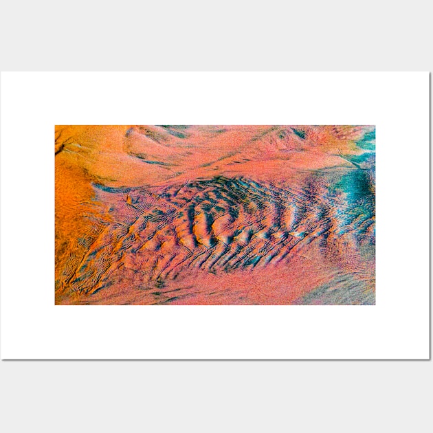 Abstract tideway in orange Wall Art by kall3bu